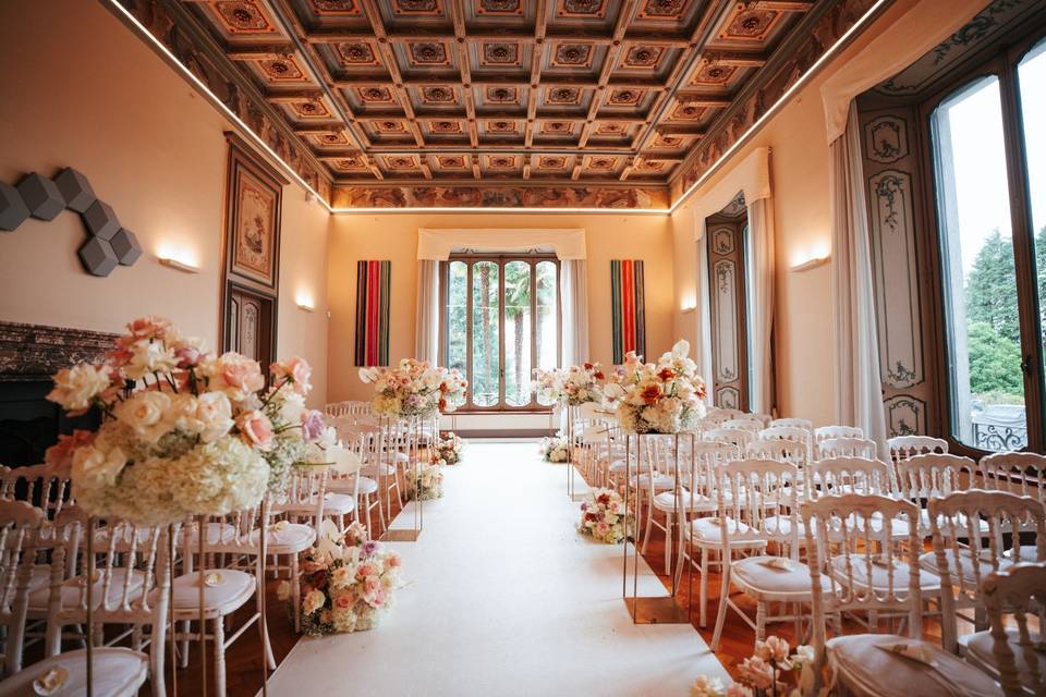 Cerimonia nella villa