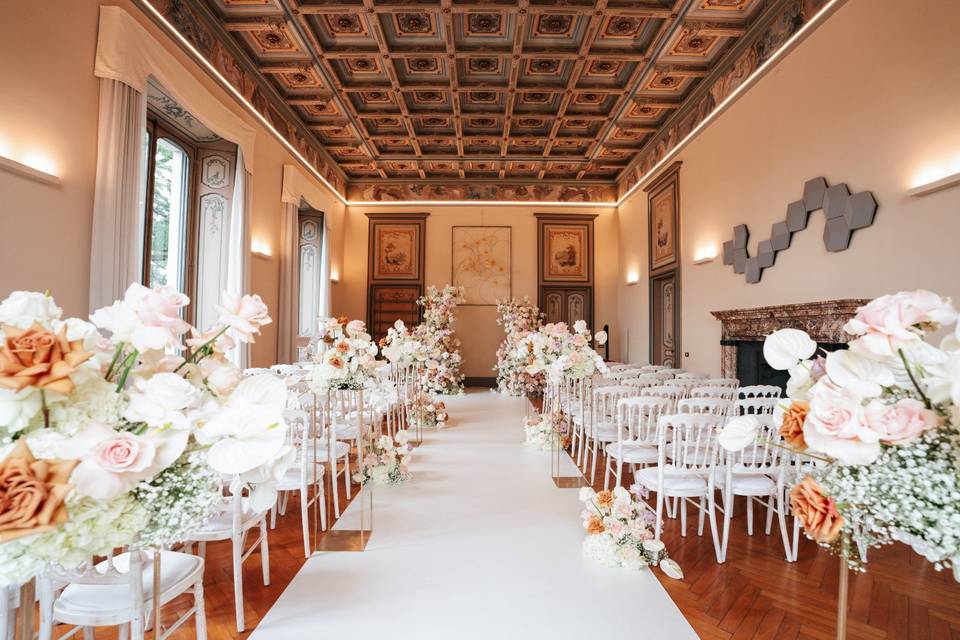 Cerimonia nella villa