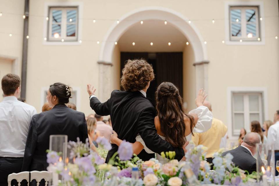 Pranzo nelle scuderie