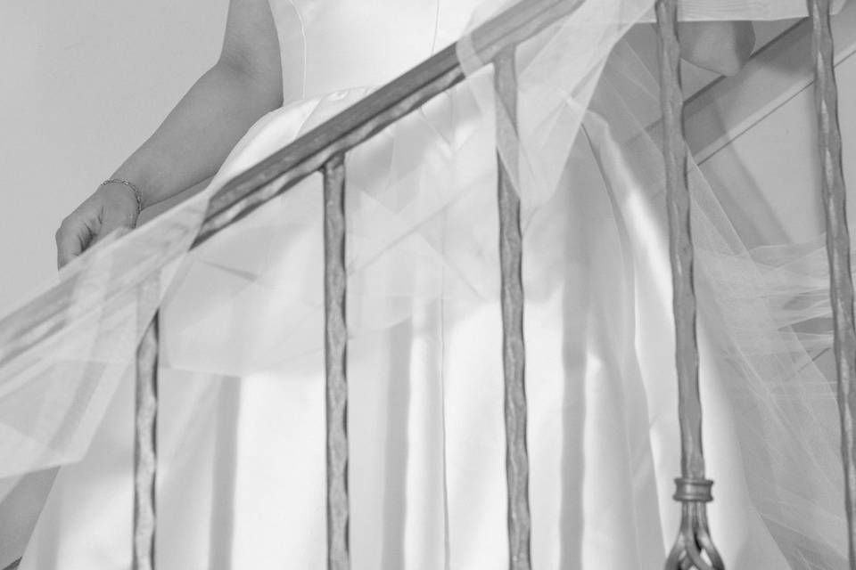 La sposa scende le scale