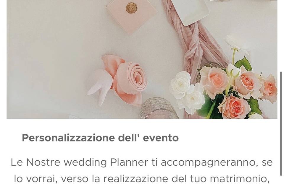 Servizio wedding planner
