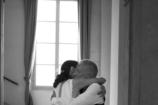 Abbraccio con papà