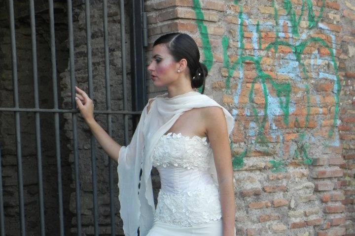 Backstage urban bride