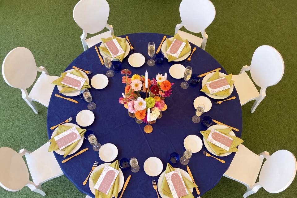Reception Table Setting