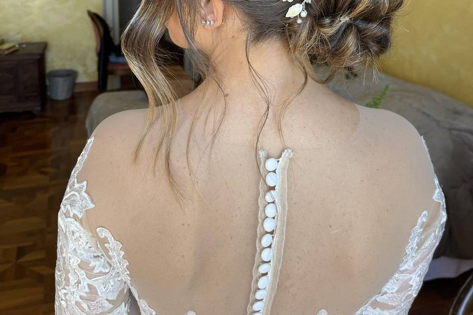 Raccolto basso sposa