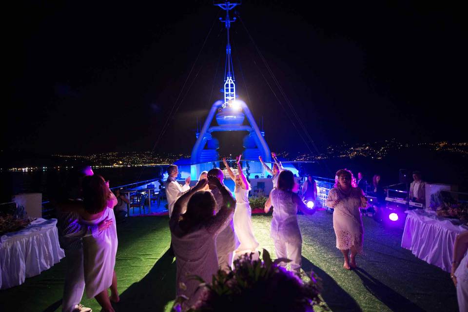 Wedding on yacht