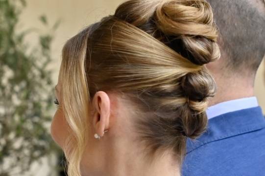 Updo blonde