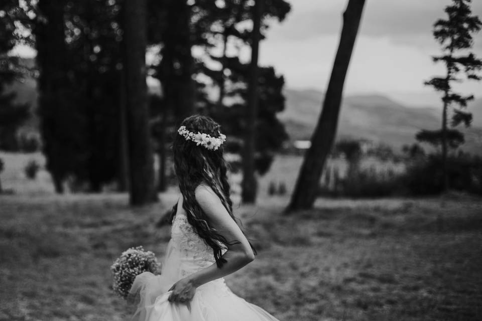 Sposa, piazzale Michelangelo