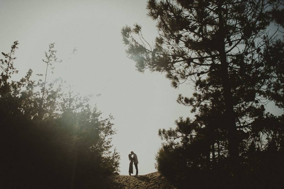 Sposa nella Val d'Orcia