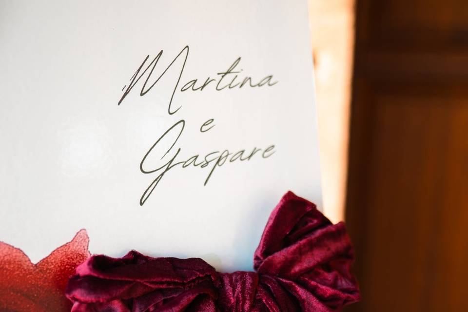 Dettaglio nome sposi