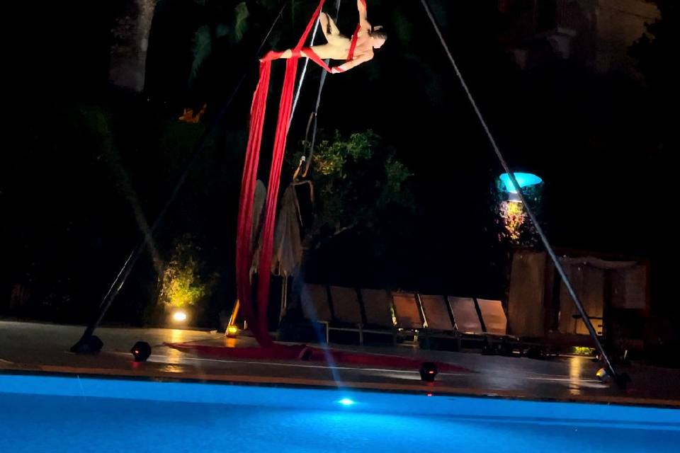 Aerial dance Performance