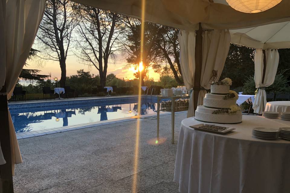 Torta al tramonto