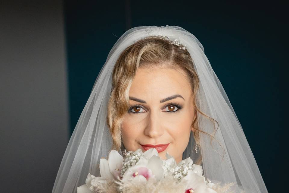 Close up makeup sposa