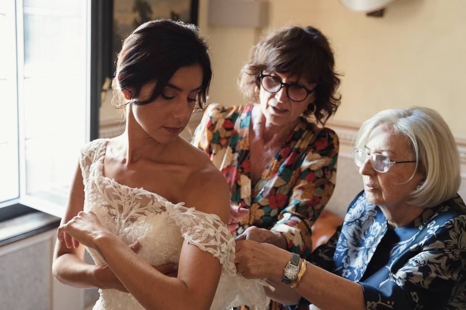 Preparazione sposa