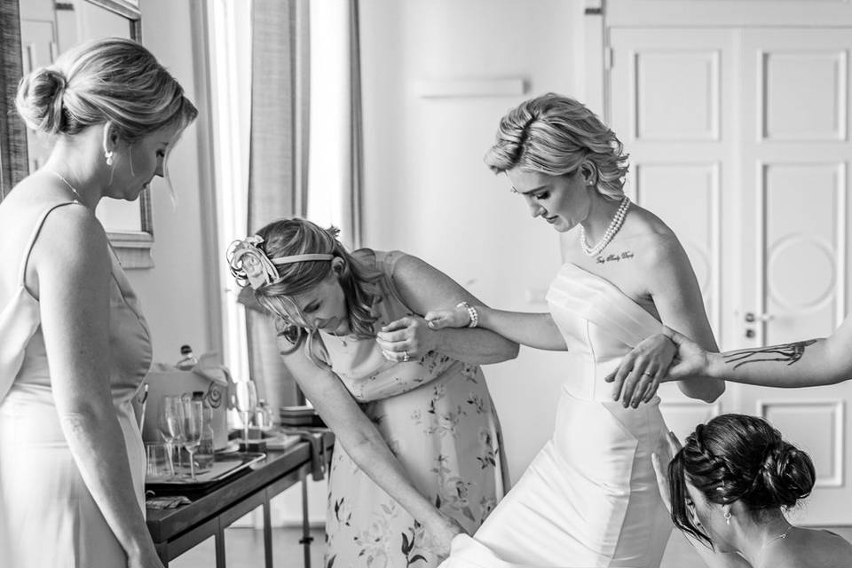 Preparazione sposa