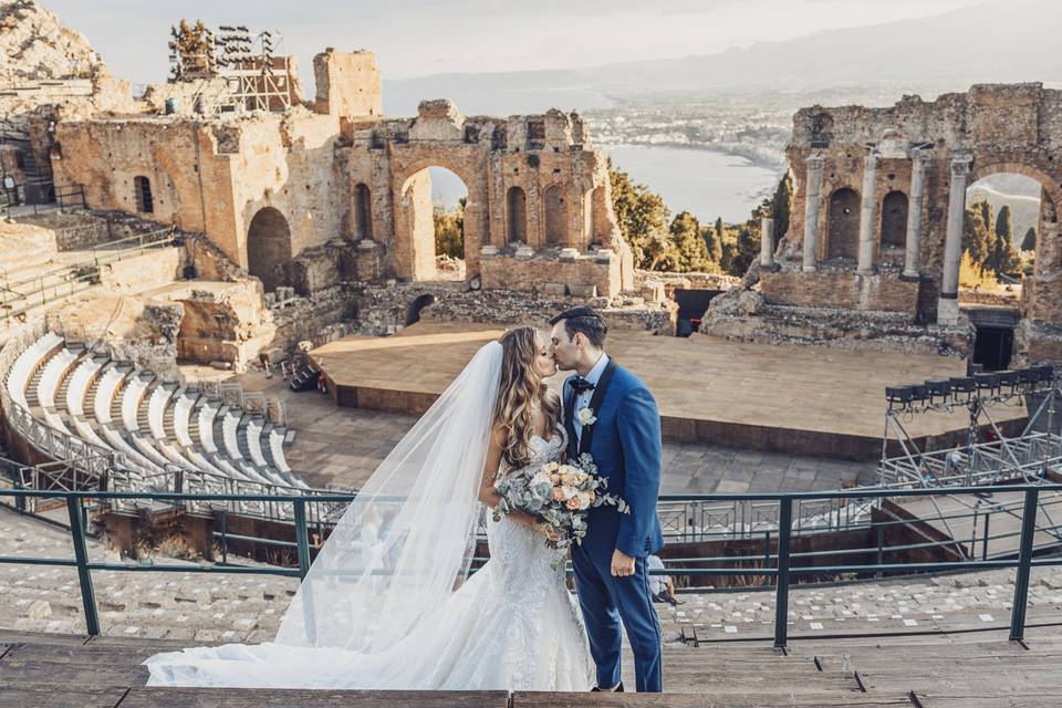 Sposi Taormina Teatro Greco