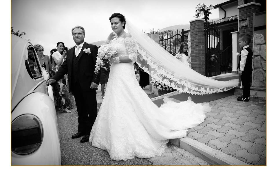 La sposa con il papà