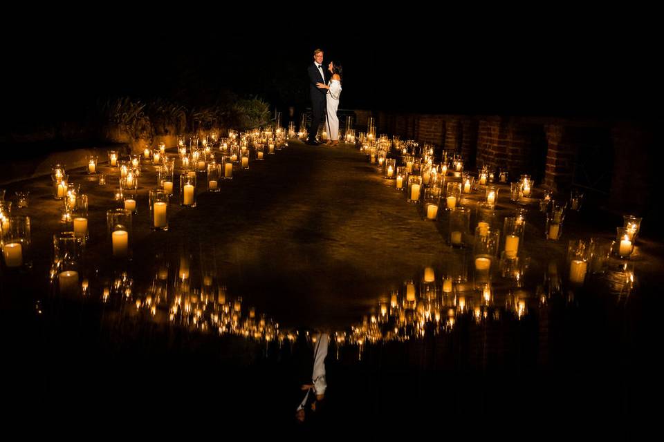 Candle light in balconata