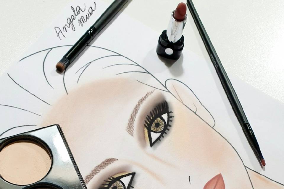 Face Chart Make -up Sposa