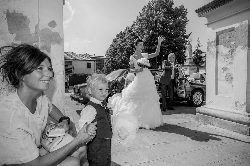La Sposa con il Papà arrivano