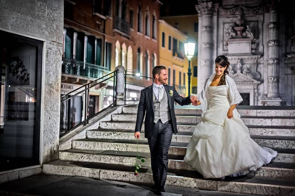 Sposi a Venezia notturno