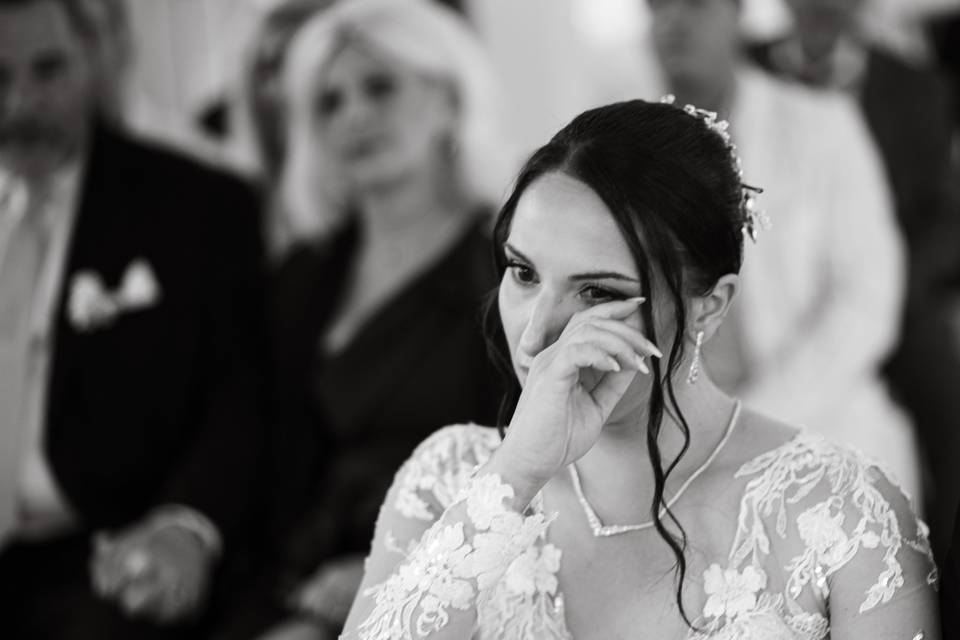 Luana durante cerimonia