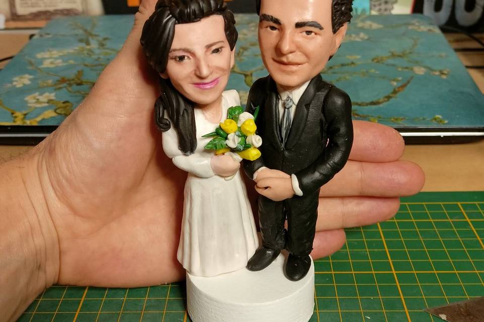 Mini-Me Sposi Topper Cake