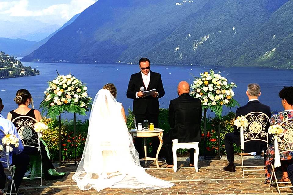 Cerimonia sul Lago di Lugano