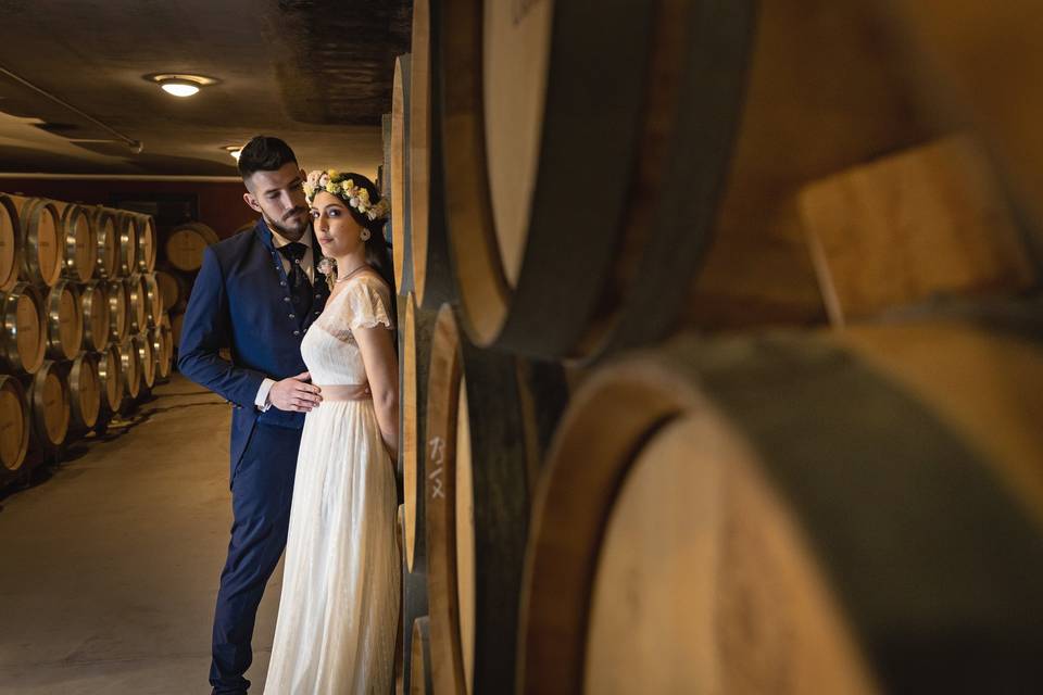 Matrimonio in cantina