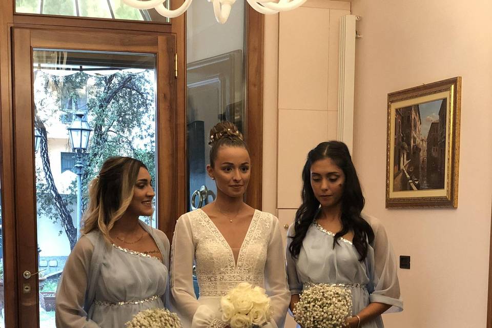 Sposa e damigelle