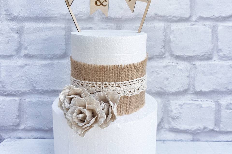 Cake Topper Festone in legno