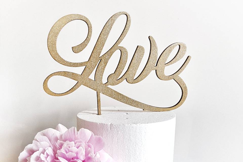 Cake topper love