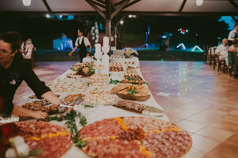 Cena nel gazebo