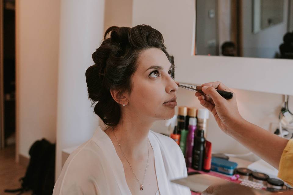 Maria Elena Ercoli Wedding Makeup & Hairstyle