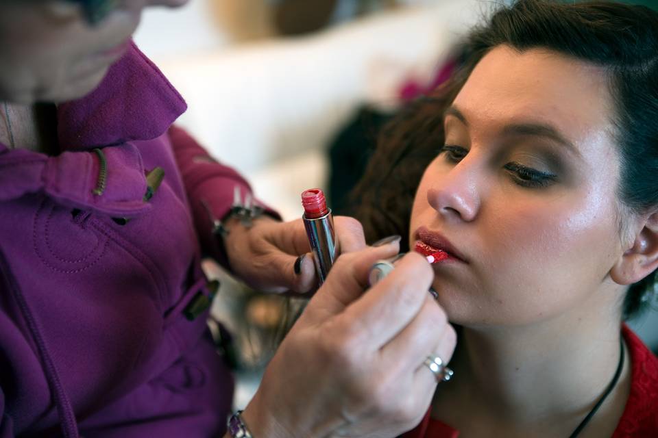 Preparazione sposa: trucco