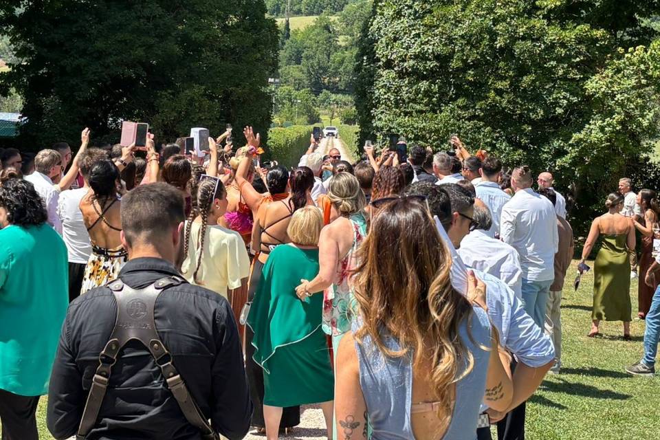Arrivo degli sposi