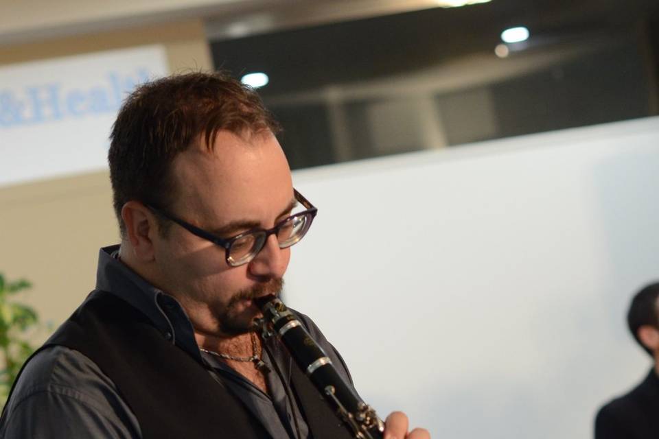 Claudio al clarinetto!