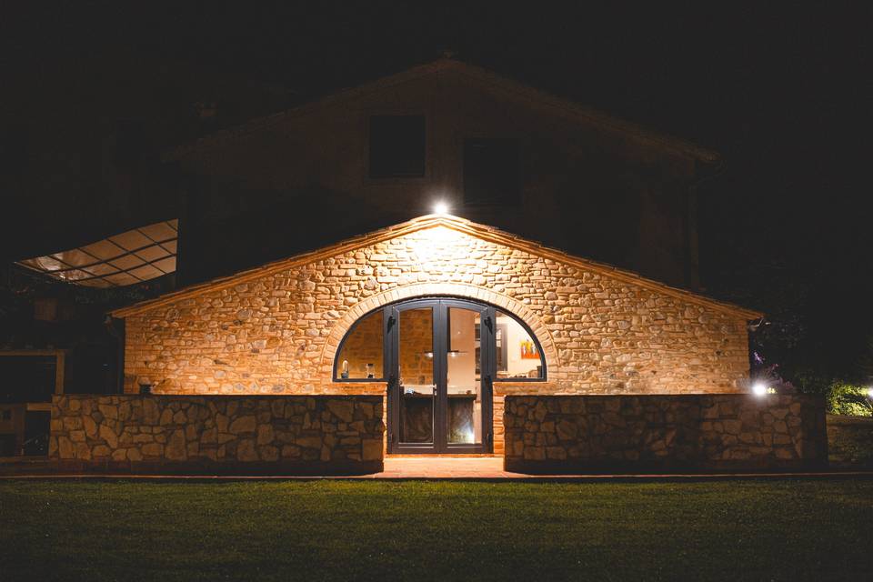 Facciata della villa