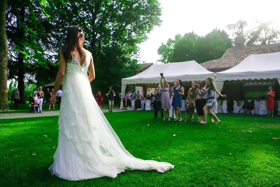 Il lancio del bouquet