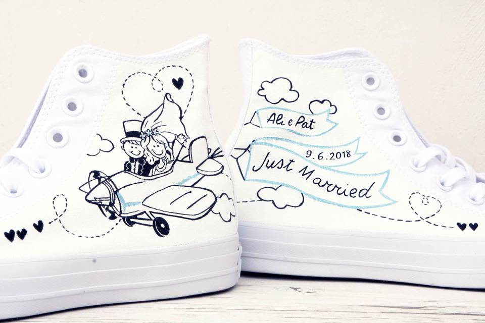Converse all star Just married