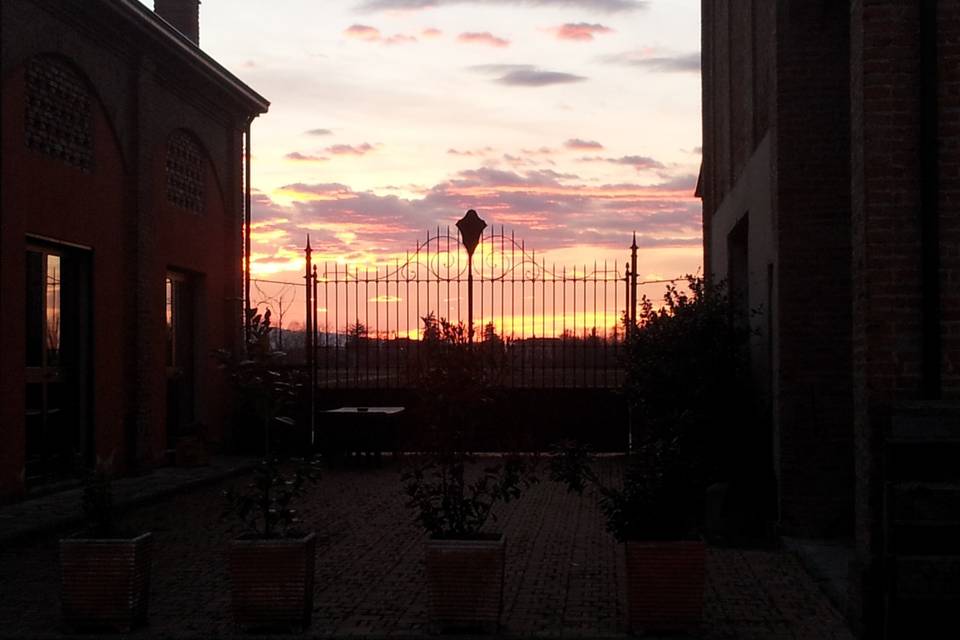 Tramonto vista dal ristorante