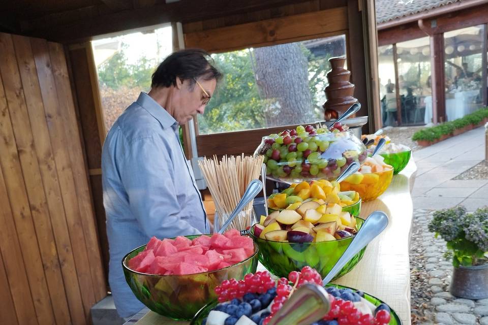 Fontana di Cioccolato e frutta