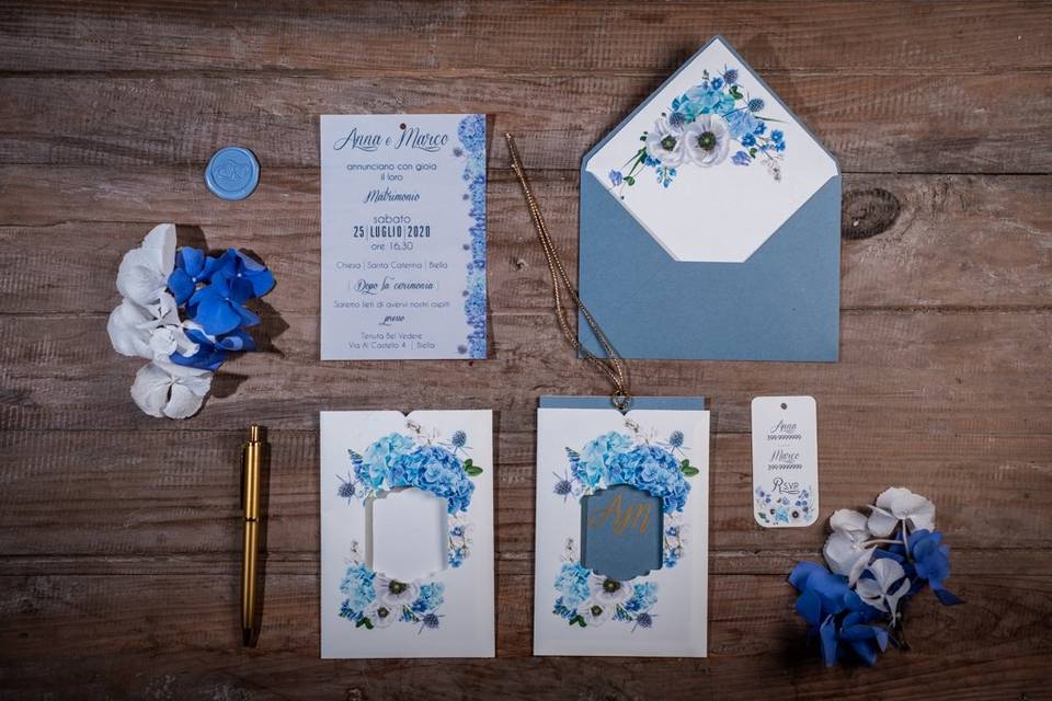 Matrimonio azzurro blu