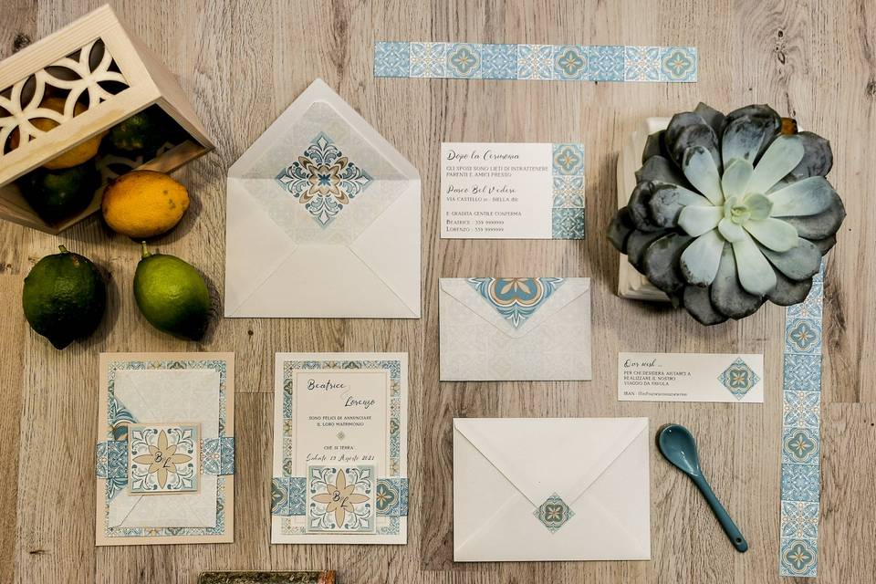 Invito matrimonio floreale