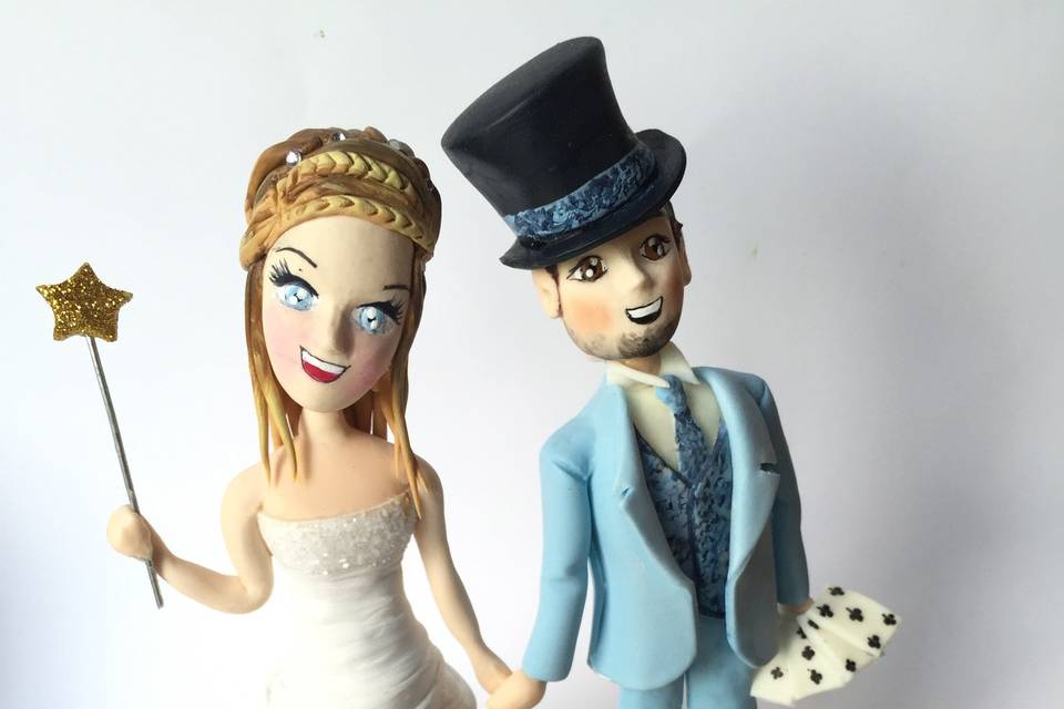 Cake topper sposi al mare